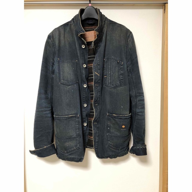 MINEDENIM マインデニム ジャケット WIND AND SEA ウィンダンシー ウォッシュ加工 デニム ボア ランチジャケット Denim Boa GJKT 20AW インディゴ ブルー 2 アウター ブルゾン 日本製 【メンズ】