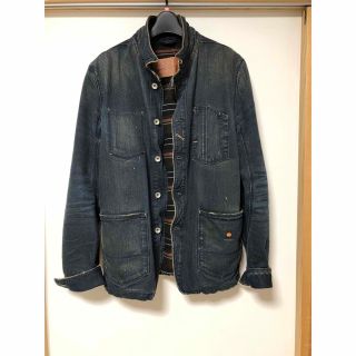 ディーゼル(DIESEL)の美品 ディーゼル カバーオール デニムジャケット size L インディゴブルー(Gジャン/デニムジャケット)