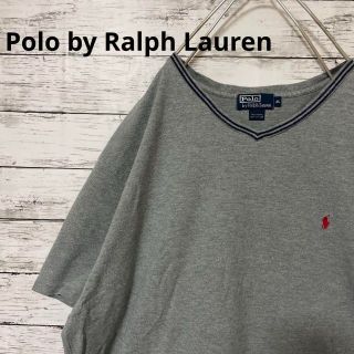 ポロラルフローレン(POLO RALPH LAUREN)のPolo by Ralph Lauren vネックカットソー ワンポイント 刺繍(Tシャツ/カットソー(半袖/袖なし))