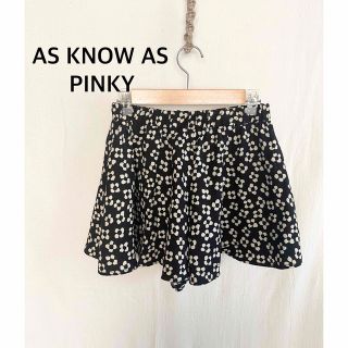 アズノゥアズピンキー(AS KNOW AS PINKY)のAS KNOW AS PINKY アズノウアズピンキー　キュロット　スカート　花(キュロット)