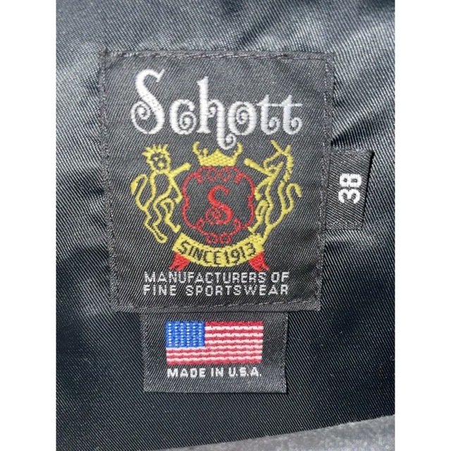 schott(ショット)の極美品 Schott  103US  38 米国製 メンズのジャケット/アウター(ライダースジャケット)の商品写真