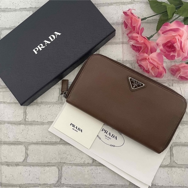 ✨極美品✨PRADA プラダ 長財布 ラウンドファスナー ユニセックス