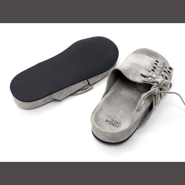 TOGA(トーガ)の26cm 22SS TOGA VIRILIS AJ755 GREY SUEDE レディースの靴/シューズ(サンダル)の商品写真