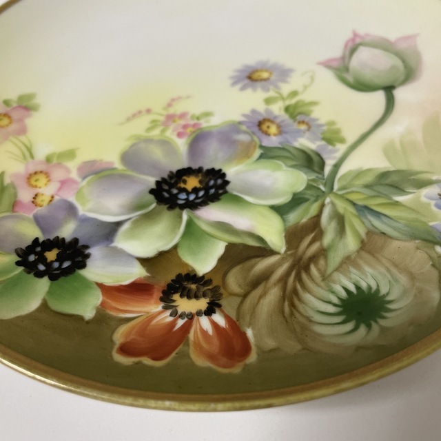 オールドノリタケ・花絵皿・16.2cm