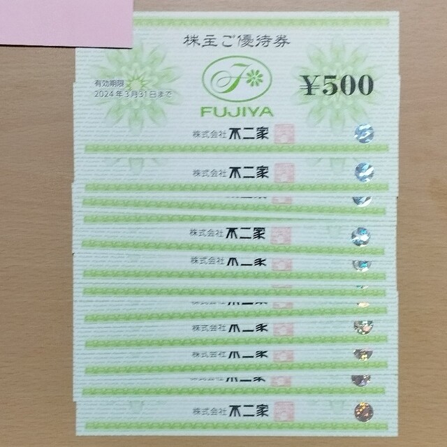 匿名配送送料無料　不二家 株主優待6000円分