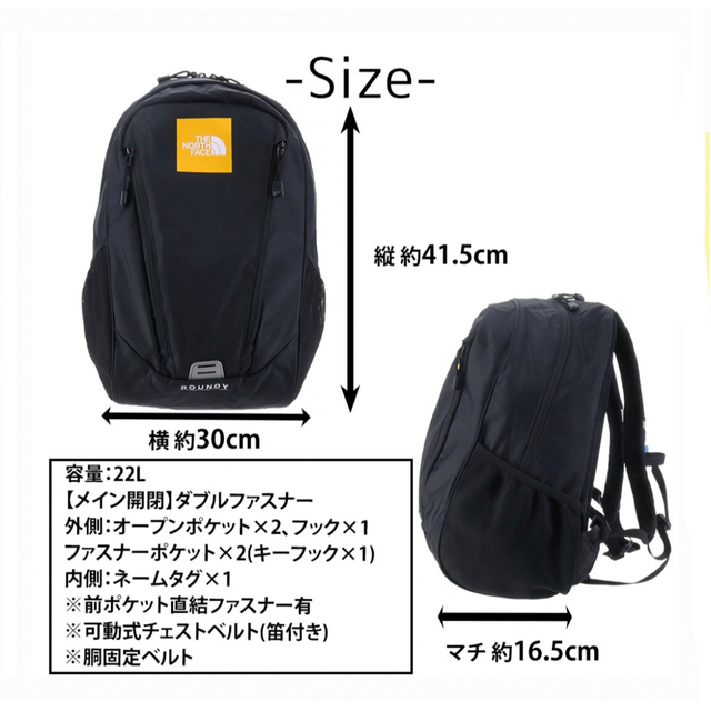 THE NORTH FACE ROUNDY 22L 新品未使用