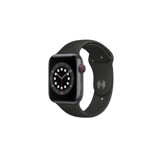 アップル Apple Watch 6 44mm スペースグレイアルミ ブラックス