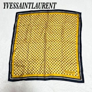 イヴサンローラン(Yves Saint Laurent)の【未使用】YSLイヴサンローラン　56×56  シルク100%  スカーフ(バンダナ/スカーフ)