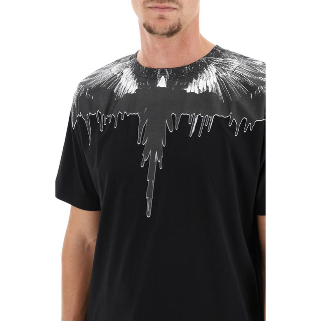 新品 定価3.3万円 MARCELO BURLON WINGS Tシャツ 黒L