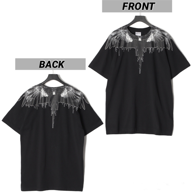 新品 定価3.3万円 MARCELO BURLON WINGS Tシャツ 黒L