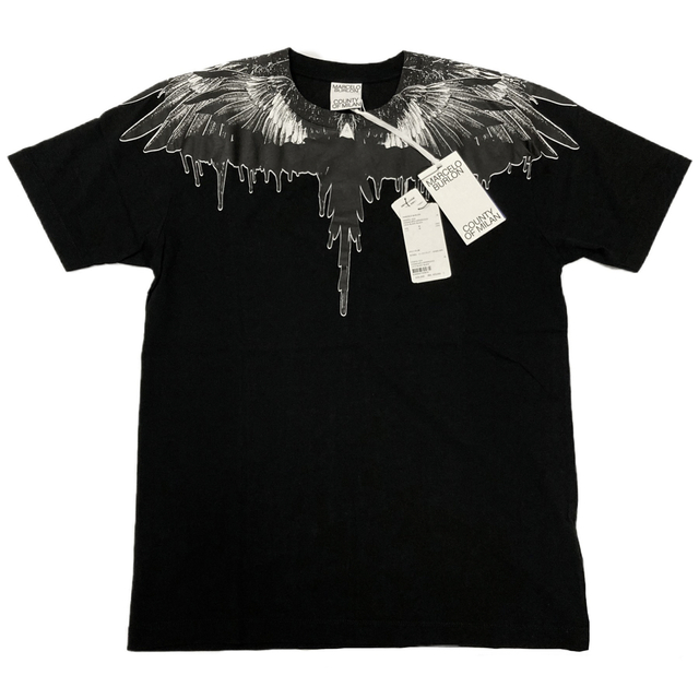 新品 定価3.3万円 MARCELO BURLON WINGS Tシャツ 黒L