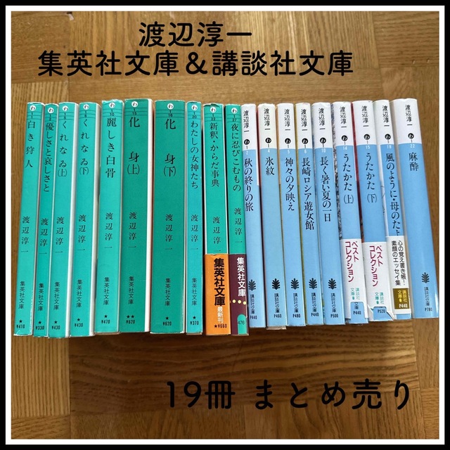 渡辺淳一★文庫本　19冊まとめ売り 化身 秋の終りの旅　講談社文庫　集英社文庫 エンタメ/ホビーの本(文学/小説)の商品写真