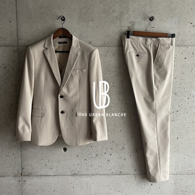 日本製 [最終値下げ]THE URBAN BLANCHE タキシード　ベージュ スーツジャケット