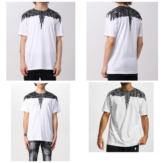 新品 定価3.4万円 MARCELO BURLON WINGS Tシャツ 白L