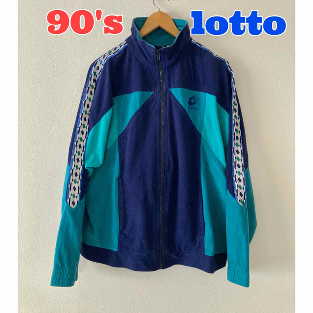 lotto 90's古着 lotto ロット ジャージ トラックジャケット サイドラインの通販 by pentax｜ロットならラクマ