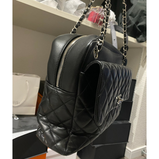 CHANEL 美品　希少　クラシック　トートバッグ　マトラッセ チェーン 3