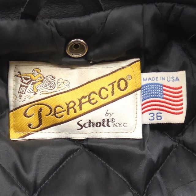 Schott ショット ライダースジャケット 36 ダブル S メンズJJ246