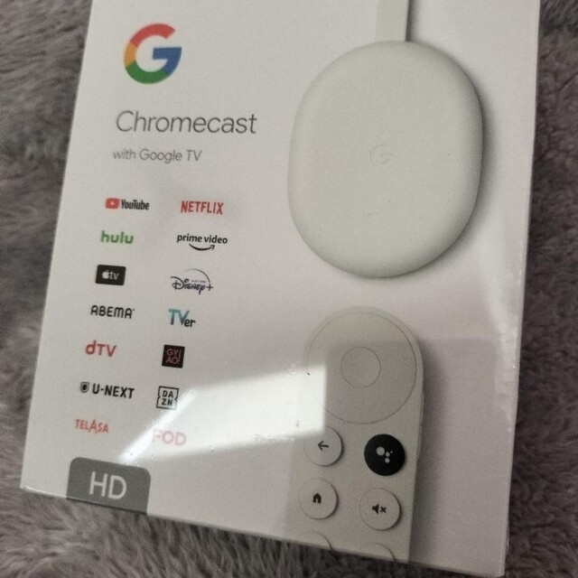 Google(グーグル)の【新品未使用品】 Chromecast with Google TV(HD) スマホ/家電/カメラのテレビ/映像機器(映像用ケーブル)の商品写真