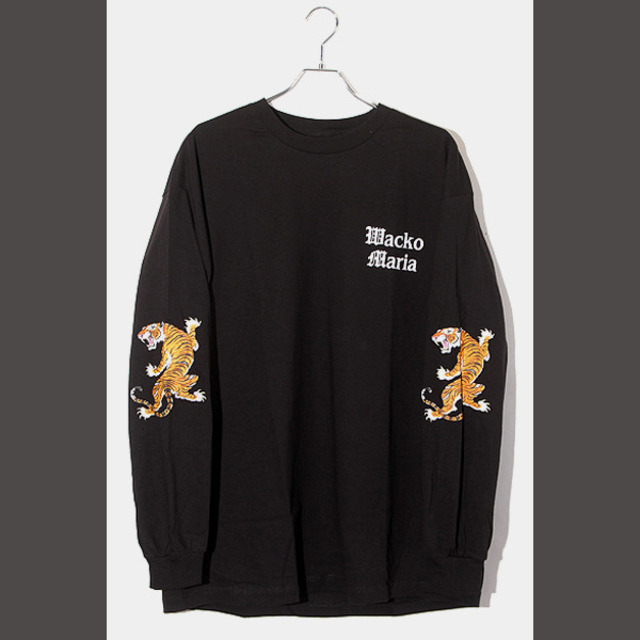 未使用品 23SS ワコマリア ティムリーハイ 虎柄 長袖Tシャツ XL 黒