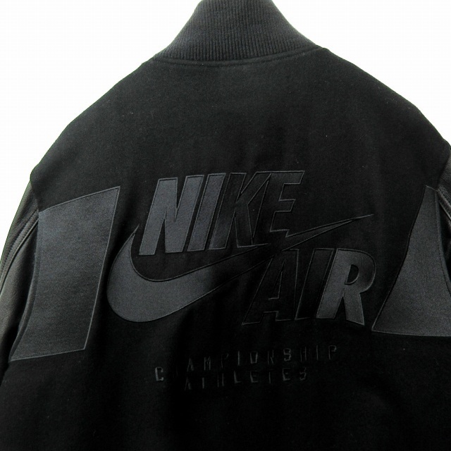 NIKE(ナイキ)のナイキ 16AW エアデストロイヤージャケット ビッグロゴ 袖レザー L メンズのジャケット/アウター(スタジャン)の商品写真