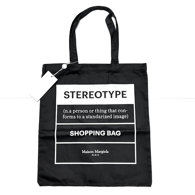 メゾンマルジェラ トートバッグ Stereotype Tote bag エコ 黒