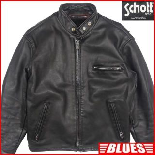 ショット(schott)のSchott ショット 641 ライダースジャケット 42 シングル JJ244(ライダースジャケット)