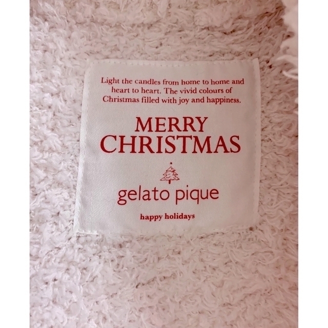 クリスマス限定 gelato pique ジェラートピケ ガウン ピンク