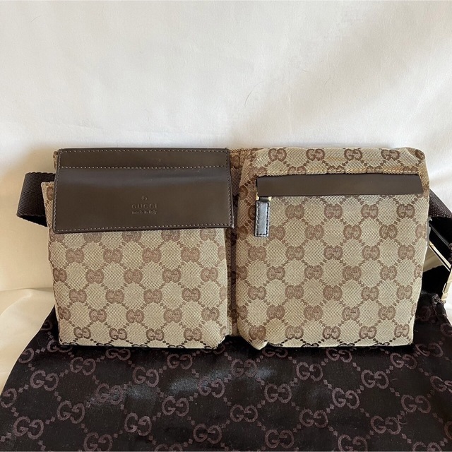 GUCCI グッチ GGキャンバス ウエストバッグ ブランド品 鞄 C458 enart