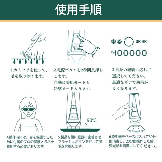 脱毛器 フラッシュ IPL家庭用脱毛器 レディース メンズ レーザー脱毛 ...