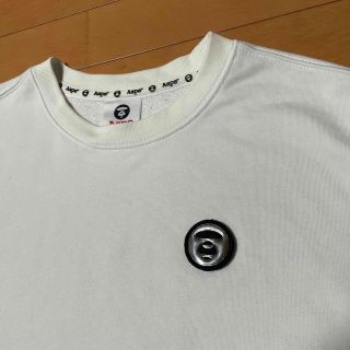 エーエイプバイアベイシングエイプ(AAPE BY A BATHING APE)のAape  半袖 厚手 白Tシャツ(Tシャツ/カットソー(半袖/袖なし))