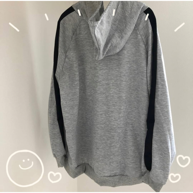 ◇限定Special Price オーバーサイズパーカー ゆったりシルエット 大きいサイズ 男女兼用 韓国 グレー オーバーサイズパーカー ゆったりシルエット 大きいサイズ 男女兼用 韓国 グレー
