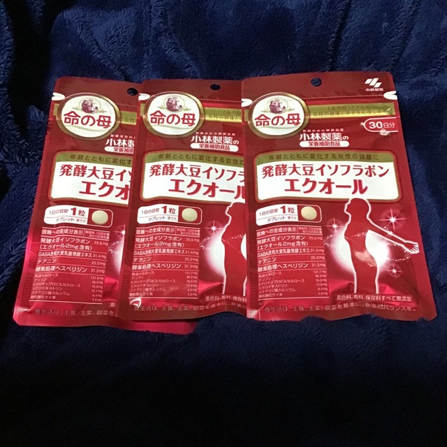 エクオール 今週だけの値下げ‼早い者勝ち‼命の母のエクオール30日分×3