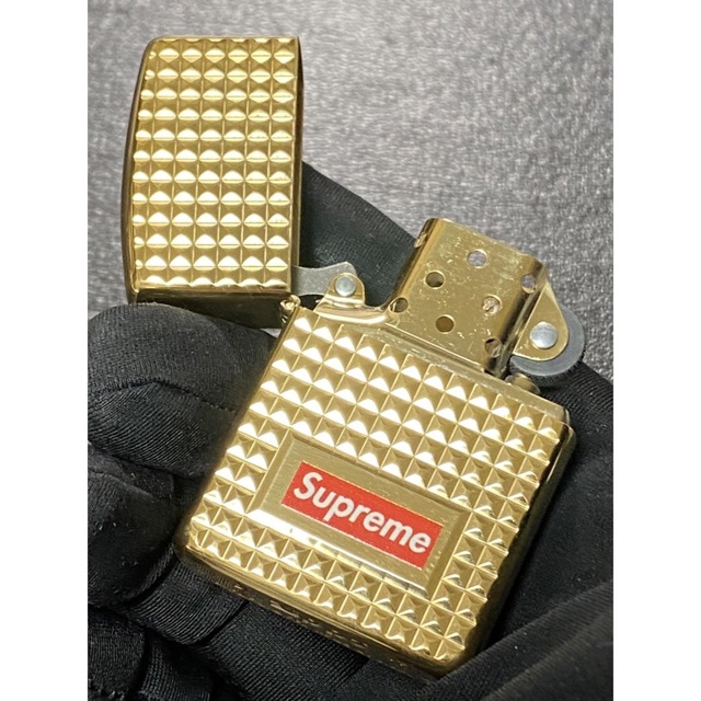 zippo supreme GOLD Diamond cut  2017年製