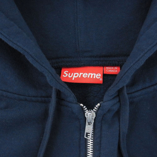 Supreme シュプリーム パーカー 19SS Star Zip Up Sweatshirt スター ロゴ ジップ アップ フーデット スウェット ネイビー系 L 2