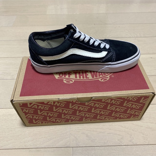 VANS(ヴァンズ)の【USED】22.0cm バンズ オールド スクール ブラック ホワイト キッズ/ベビー/マタニティのキッズ靴/シューズ(15cm~)(スニーカー)の商品写真