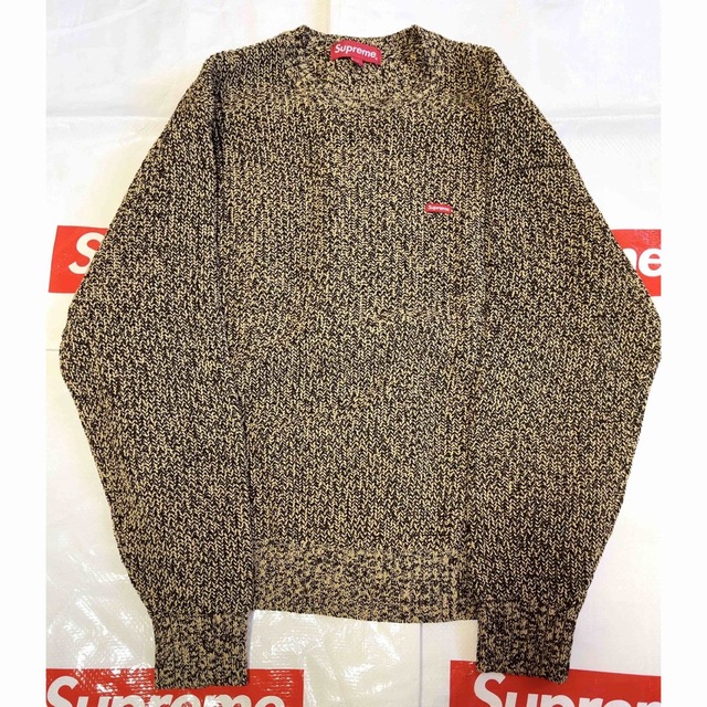 Supreme スモールBOXロゴ セーター Mlange Rib Knit S