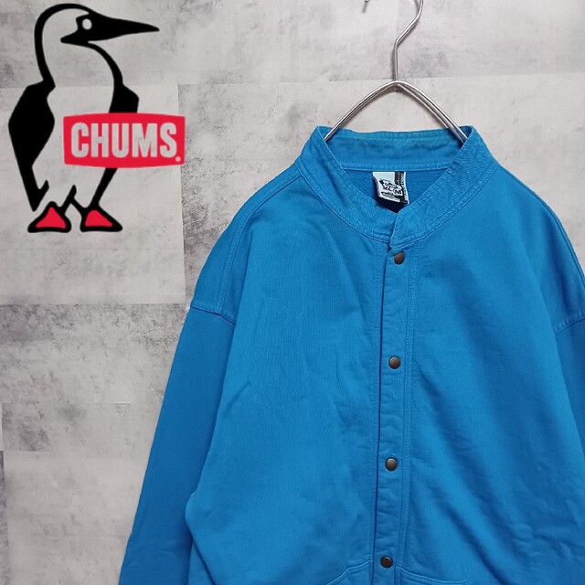 CHUMS(チャムス)のCHUMS チャムス 古着 メンズブルゾン M ブルー キャンプ アウトドア メンズのジャケット/アウター(ブルゾン)の商品写真