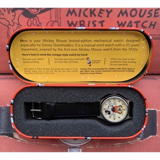 ミッキーマウス 手巻腕時計 1933復刻 株主限定