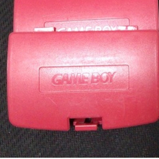 ゲームボーイカラー用電池カバー　赤(携帯用ゲーム機本体)