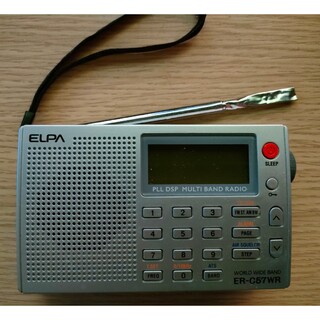 わけあり 完動品　ER-C57WR　·AM、FM、短波ラジオ、LW、エアバンド(ラジオ)