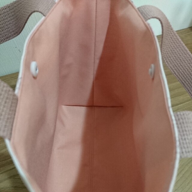 トートバッグ チューリップ ピンク【A353】 レディースのバッグ(トートバッグ)の商品写真