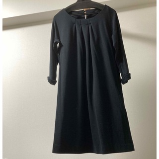 ロイスクレヨン(Lois CRAYON)の美品 ロイスクレヨン ワンピース 黒 M 入学式 制服 ワードローブ(ひざ丈ワンピース)