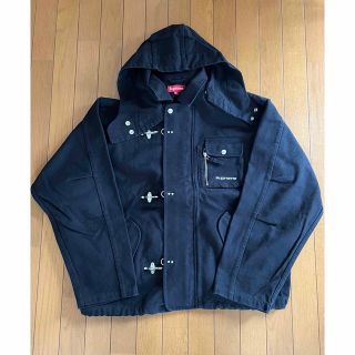 supreme canvas clip jacket s