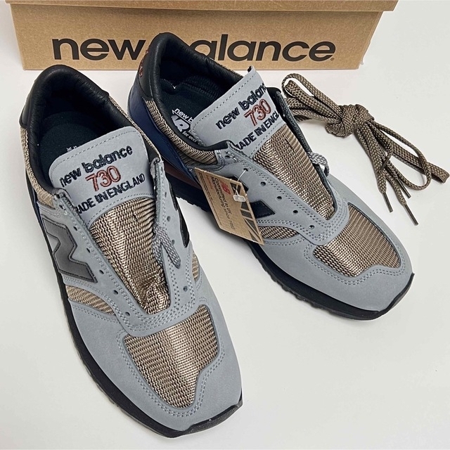 26cm ニューバランス M730 NEW BALANCE 英国製 グレー 紺 - スニーカー