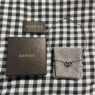 グッチ(Gucci)の【箱･保証書あり】GUCCI インターロッキングG ハート ネックレス(ネックレス)