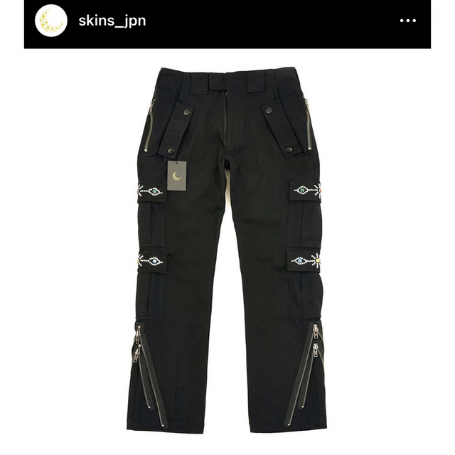 skins jpn クリスタルスタッズカーゴパンツ