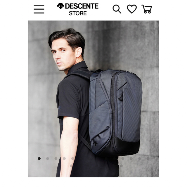 DESCENTE(デサント)のデサント【直営店限定】PCバックパック 容量:約22L ブラック メンズのバッグ(バッグパック/リュック)の商品写真