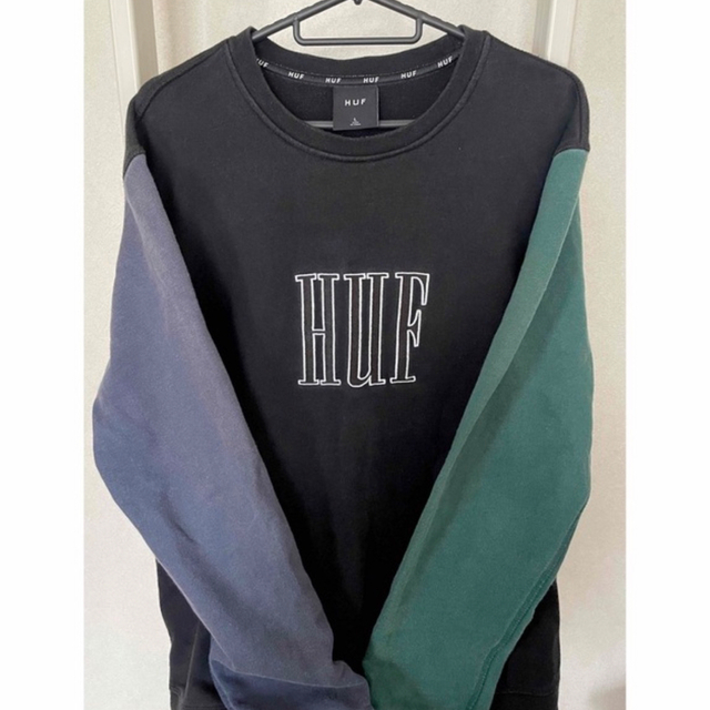 激希少✨】HUF ハフ スウェット L グリーン 地球 トライアングル 激希少✨】HUF ハフ スウェット L グリーン 地球 トライアングル