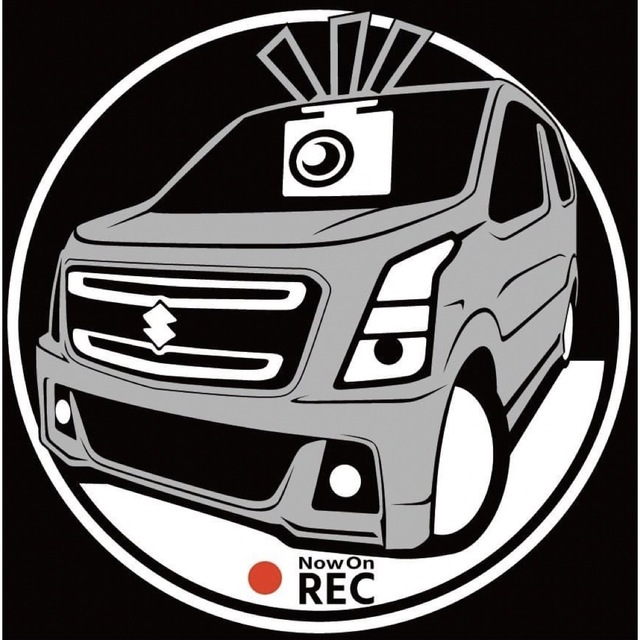 ワゴンrスティングレー ドライブレコーダー ドラレコ ステッカー カラー変更可 自動車/バイクの自動車(車外アクセサリ)の商品写真