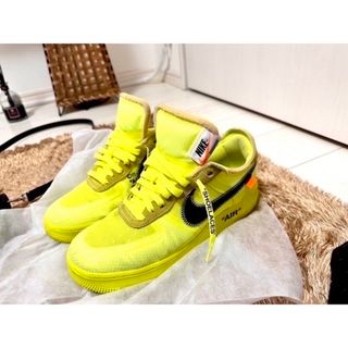 オフホワイト(OFF-WHITE)のNIKE Air Force 1 low Off White （Volt)(スニーカー)